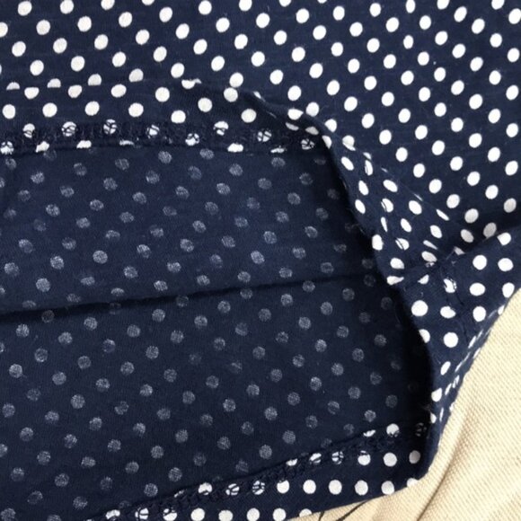 Lucky Brand Polka Dot Embroidered Yoke Top - Picture 7 of 7